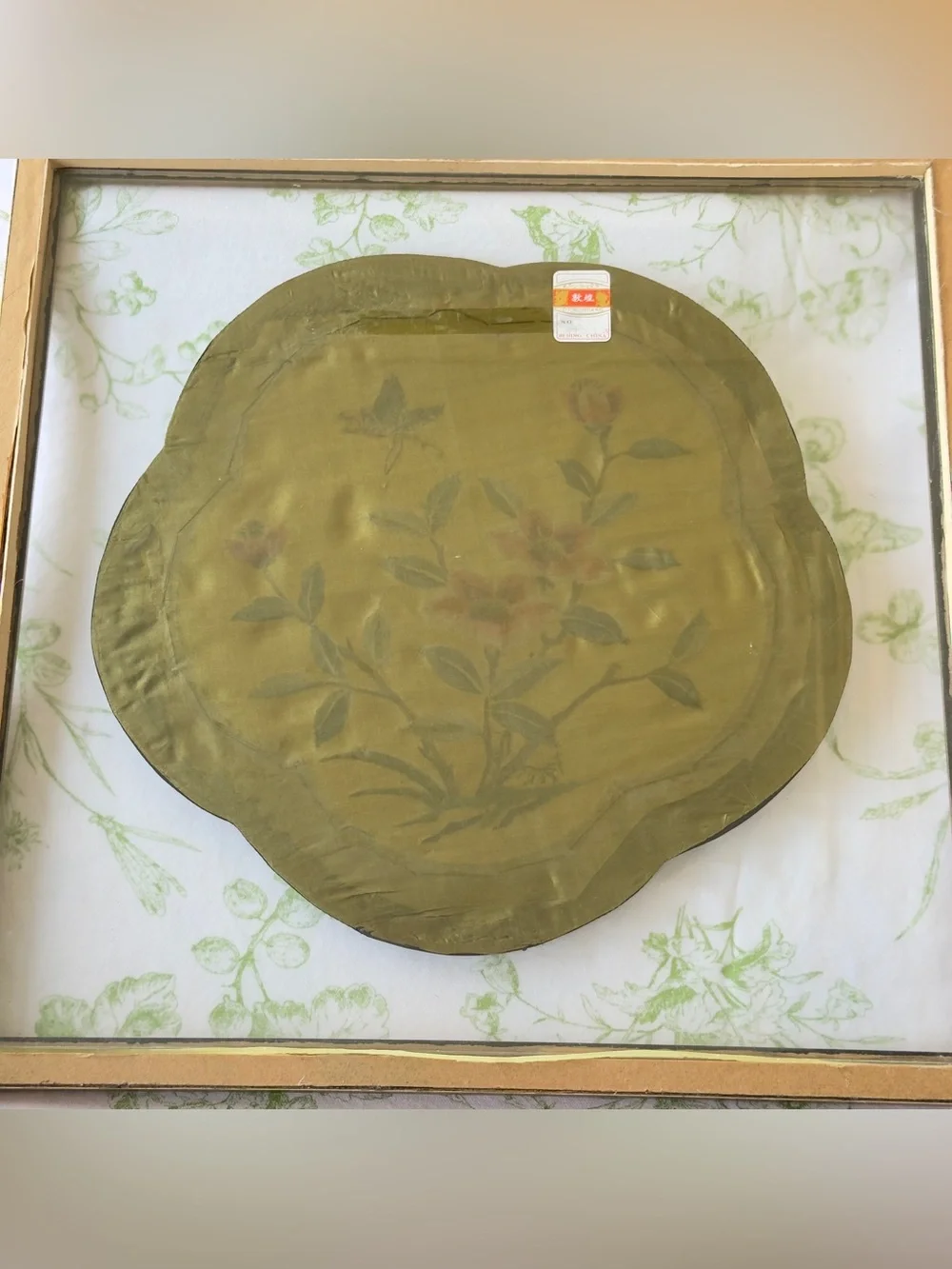 Antique Chinese Hand Embroidered Forbidden Stitch 100% Silk Art Framed Decor